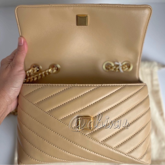 Tory Burch Kira Chevron Small Convertible Leather Shoulder Bag - Picture 5 of 15